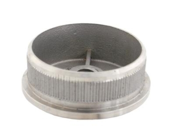 Endkappe (Hohlkappe), gew�lbt, 33,7/2,0 mm, mit M8-Gewinde, V2A