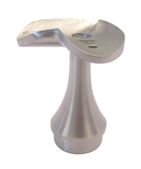 Eckrohrtr�ger 90 Grad und konisch, f�r Pfosten 42,4/2,0 mm, V2A