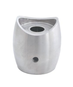 Muffe starr, f�r Pfosten 42,4 mm und Quergurt 26,9 mm, V2A