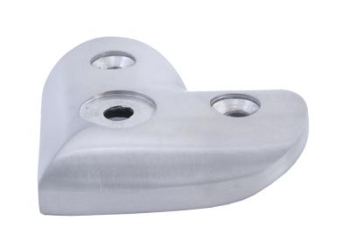 Eck-Anschraubplatte (90 Grad) f�r Handlauf 42,4 mm, V2A