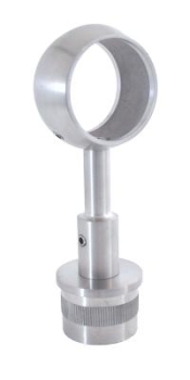 Rohrtr�ger starr, mit Aufsatzring, f�r Rohr 42,4/2,0 mm, V4A