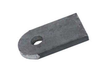 Anschwei�lasche 50/30/5 mm, Bohrung: ca. 9 mm, Eisen roh