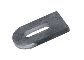 Anschwei�lasche 50/30/5 mm, Loch: ca. 9 x 25 mm, Eisen roh