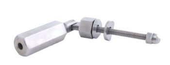 Seilspanner, 6-teilig und mit Gelenk, f�r Edelstahl-Seil 4 mm