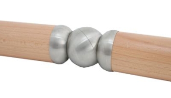 Gelenkverbinder, 3- teilig, f�r 42,4 mm Holzhandlauf, V2A