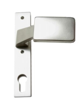 Kurzschild mit Griff aus Aluminium, Griff drehbar