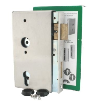 AMF - Edelstahl - Schlie�kasten, 40 mm, Schloss verzinkt