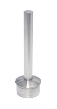 Rohraufsatz 42,4/2,0 mm, Stift 14 mm, Endkappe gew�lbt, V2A