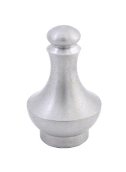 Zieraufsatz mit Sackloch 12,2 mm, fein gedreht, V2A