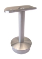 Handlaufst�tze starr, 48,3/2,0 mm, Endkappe gew�lbt, V2A
