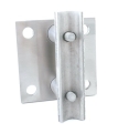 Wandhalterung 85/85 mm, mehrteilig, f�r Pfosten 42,4 mm, V2A