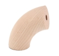 Buche-Handlaufverbinder 50,0 mm, 75 Grad, roh - unlackiert