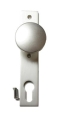 Kurzschild mit Knopf aus Aluminium, Knopf drehbar