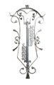 Schmiedeeisen - Thermometer, Modell Nr. 210