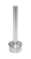 Rohraufsatz 42,4/2,0 mm, Stift 14 mm, Endkappe gew�lbt, V2A