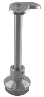 Eckrohrträger (90 Grad), höhenverstellbar, für Rohr 42,4/2,0 mm, V2A
