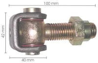 Eisen-Torband M20, teilverzinkt und einstellbar