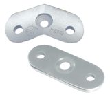Anschraubplatten Anschraubplatten für verschiedene Rohrdurchmesser aus Edelstahl V2A