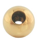 Goldkugel mit Durchgangsbohrung Messingkugeln mit Glanzvergoldung und Durchgangsbohrung
