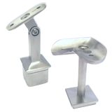 für Quadratrohre 40/40 usw. Rohrträger zur Handlaufbefestigung für Geländerpfosten 40/40/2,0 mm