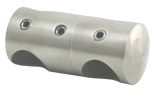 Stabhalter Stabhalter mit zwei Durchgangsbohrungen aus V2A (AISI 304)