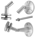 Vordachsystem 1 (120/10 mm, M12) Vordachset mit Befestigungsplatten 120/10 mm aus V4A (AISI 316)