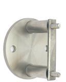 Wandbefestigungen Komplette Halterungen zur vorgesetzten Pfostenmontage aus V2A (AISI 304)