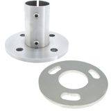 Bodenanker und Wandanschlüsse für Rohr 33,7/2,0 mm, V2A (AISI 304)