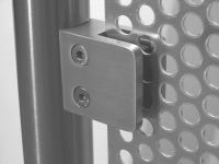 Lochblechhalter quadratisch und halbrund - Verschiedene Werkstoffe