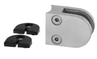 Blechhalter halbrund Lochblechhalter 63/45 mm halbrund für verschiedene Blechstärken