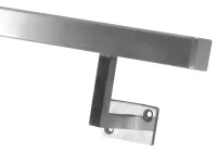 Quadratischer Edelstahlhandlauf Edelstahlhandläufe quadratisch mit Profilrohr 30 x 30 mm