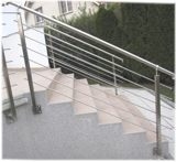Geländerpfosten gefertigt aus Quadratrohren 40x40x2,0 mm (1.4301)