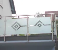 Glasgeländer Geländerpfosten für Glasgeländer in diversen Ausführungen