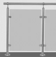 Glasgeländer-Bausätze für Treppen und Balkone