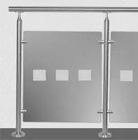 Edelstahl Geländer für Blechfüllung - Bausätze für Treppen und Balkone
