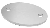 ovale Ronden Edelstahlronden oval, inkl. Befestigungsbohrungen, V2A