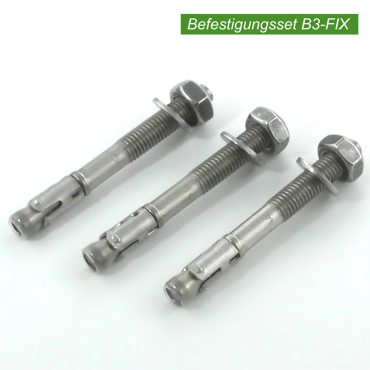 Verankerungs - Set mit drei Stück