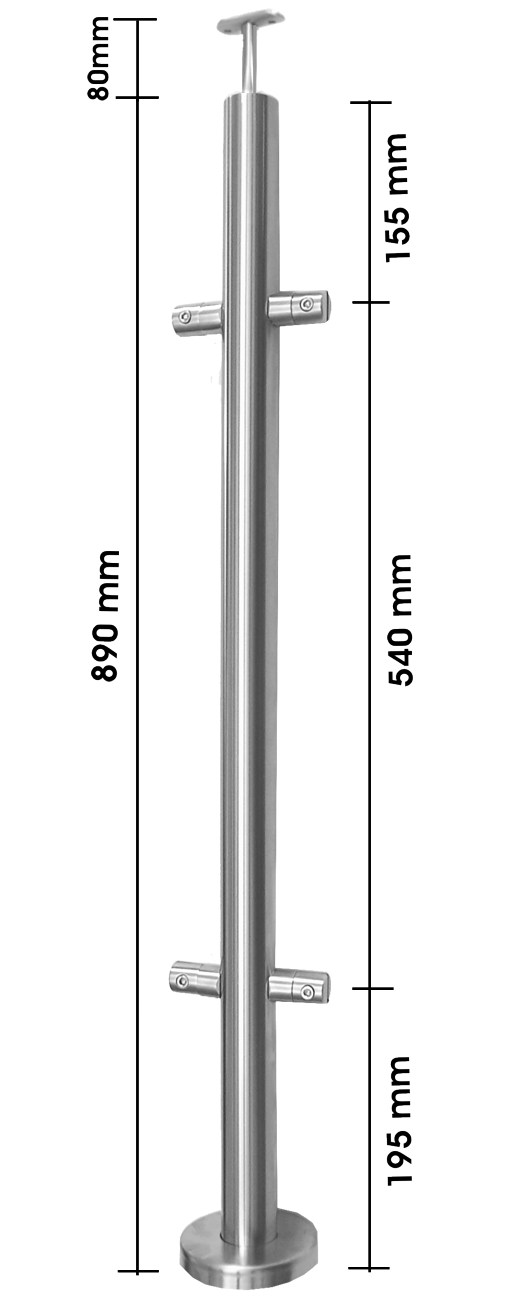 Blechgeländer mit Länge 3 m