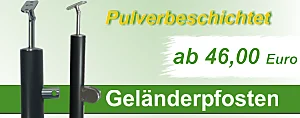 Geländerpfosten pulverbeschichtet