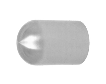 geschliffen V2A Abschlusshülse für 12 mm Rundmaterial abgerundet 