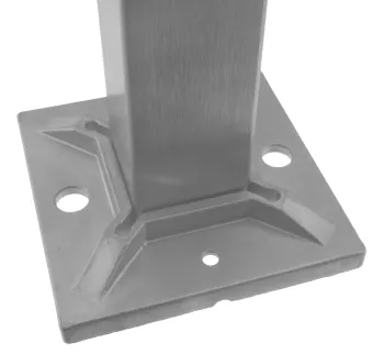 Anschraubplatte für Pfostenrohr 