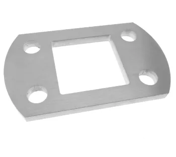 Ankerplatte rechteckig für Rohr 40 x 40 mm