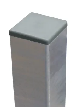 Zaunpfosten 40/40/2,0 mm, mit 2 Anfangslaschen, feuerverzinkt