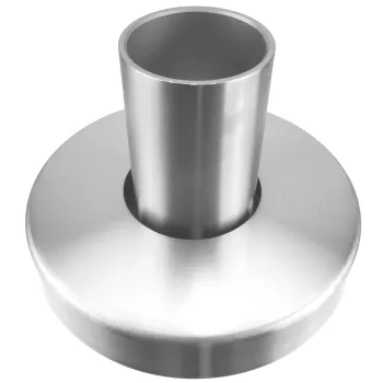 Bodenanker inkl. Abdeckrosette für Rohr 42,4 x 2,0 mm