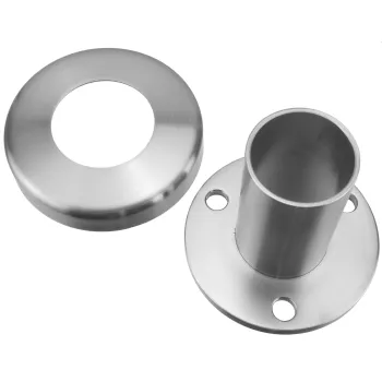 Bodenanker inkl. einer Abdeckrosette - im Set