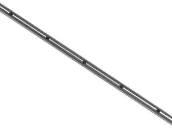 Edelstahlrohr mit Rohrdurchmesser 42,4mm und Bohrungen