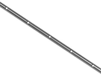 Edelstahlrohr mit Durchgangsbohrungen