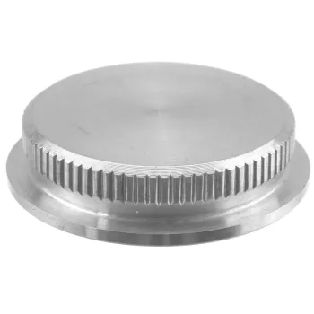 Einschlagkappe für Rohr 33,7/2,0 mm, flach