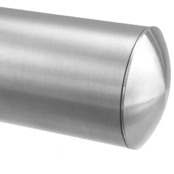 Einschlagkappe in massiv 33,7 x 2,0 mm - gewölbt