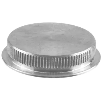 Leicht gewölbte Einschlagkappe massiv 33,7 x 2,0 mm